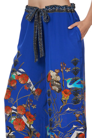 LOUNGE TROUSER WITH TIE WAIST TREE OF LIFE