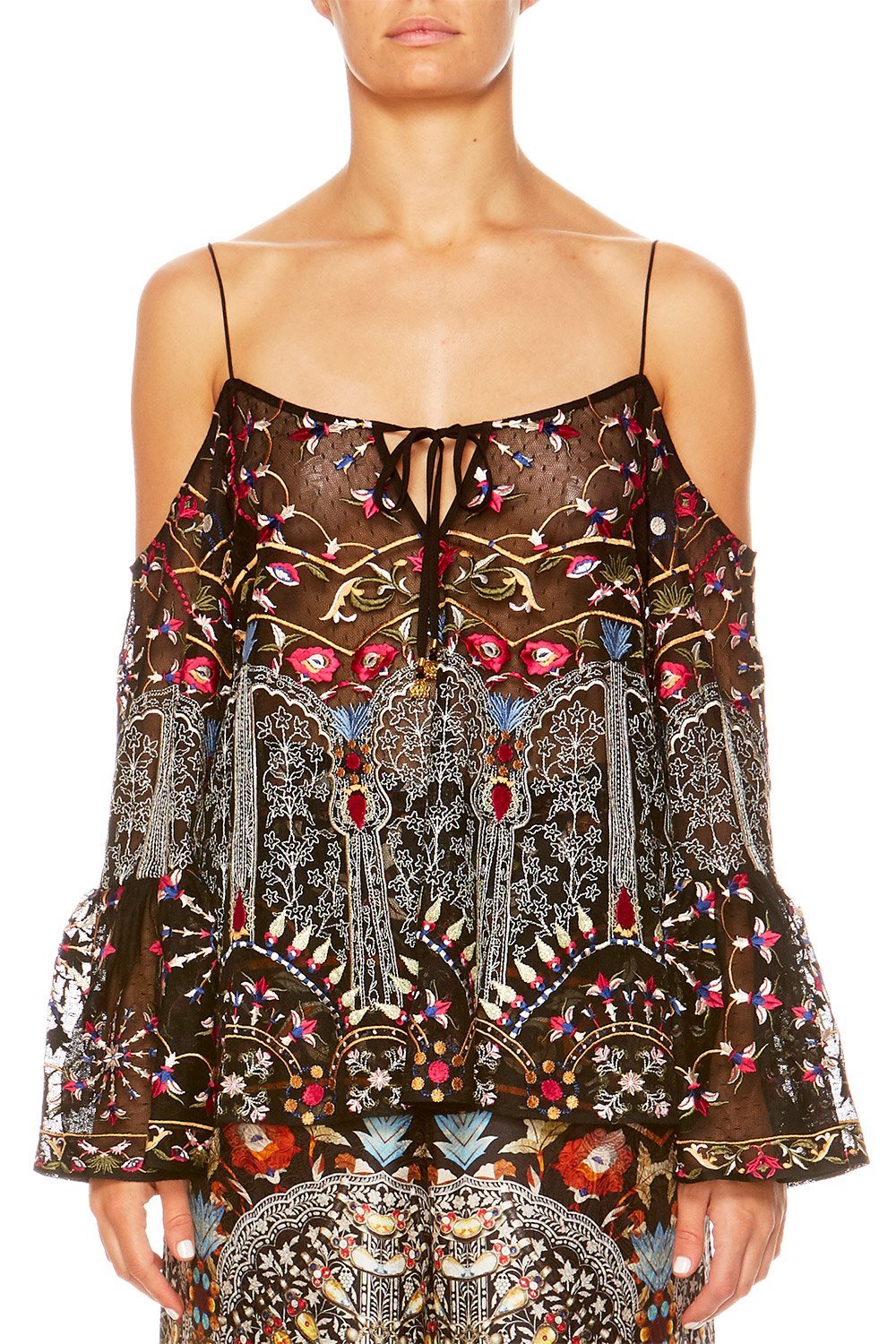 CAMILLA MESH DROP SHOULDER TOP CHAMBER OF REFLECTIONS