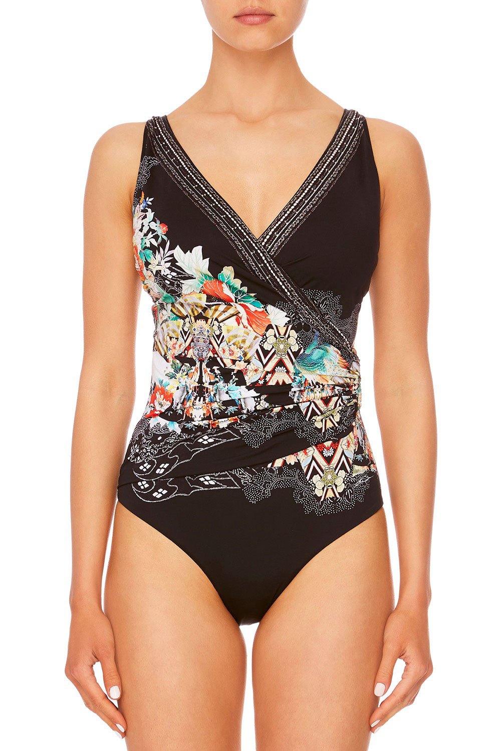 CAMILLA MIDNIGHT MOONCHILD CROSS FRONT ONE PIECE