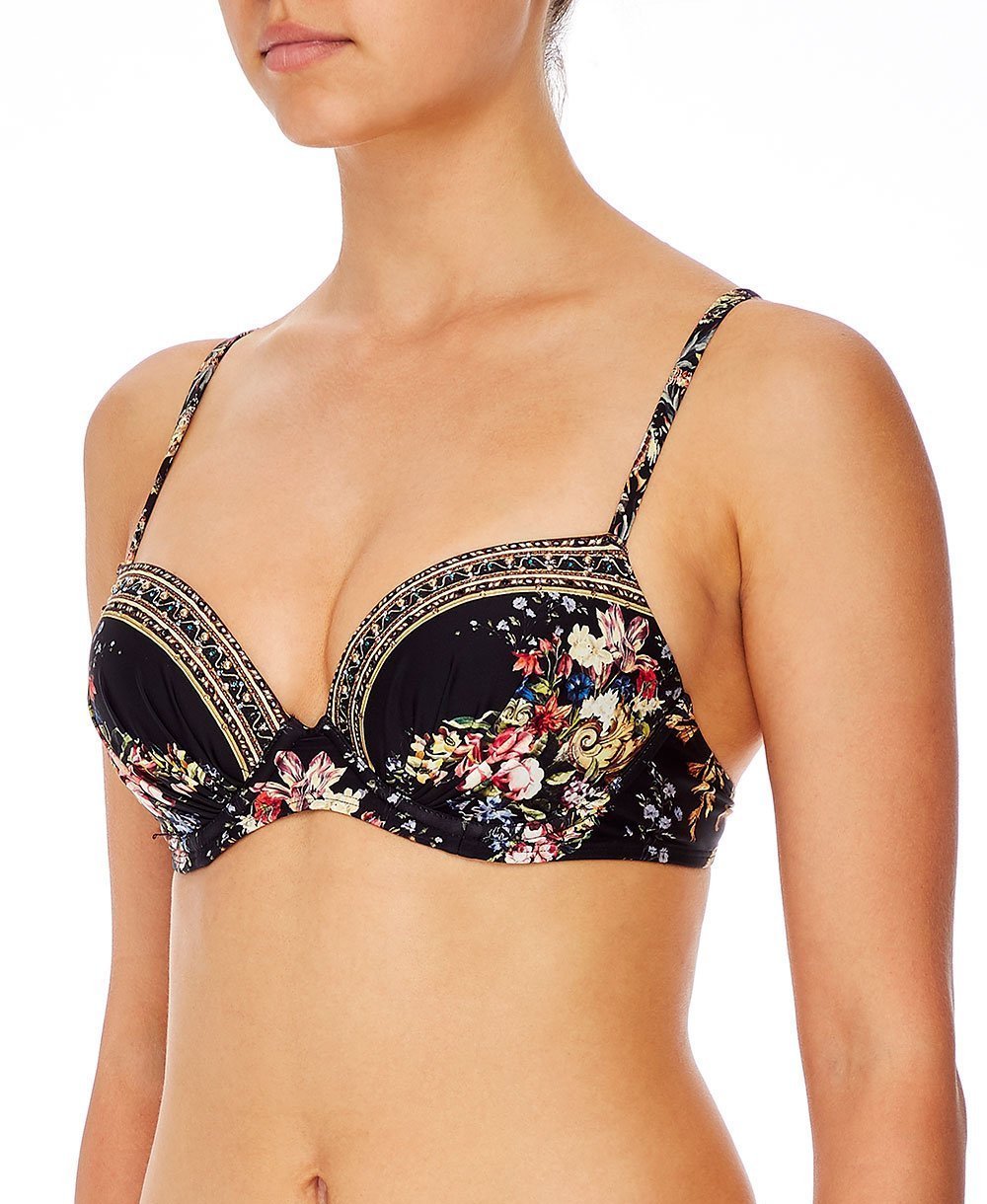 MOULDED PLUNGE BRA FRIEND IN FLORA