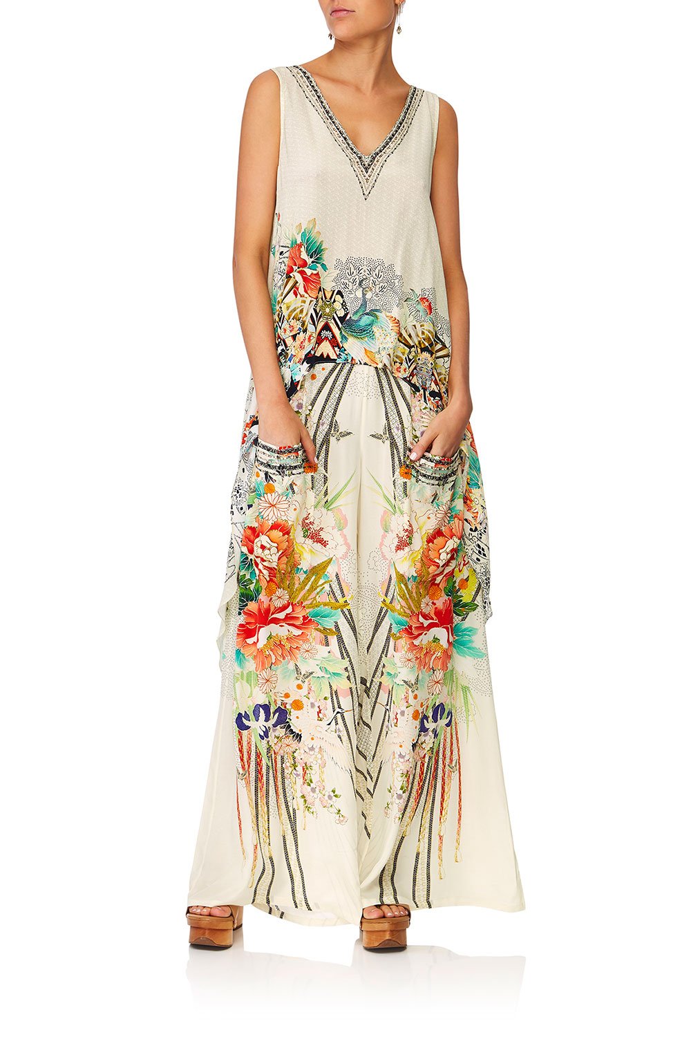 CAMILLA MS MAIKO WIDE LEG TROUSER W FRONT POCKETS