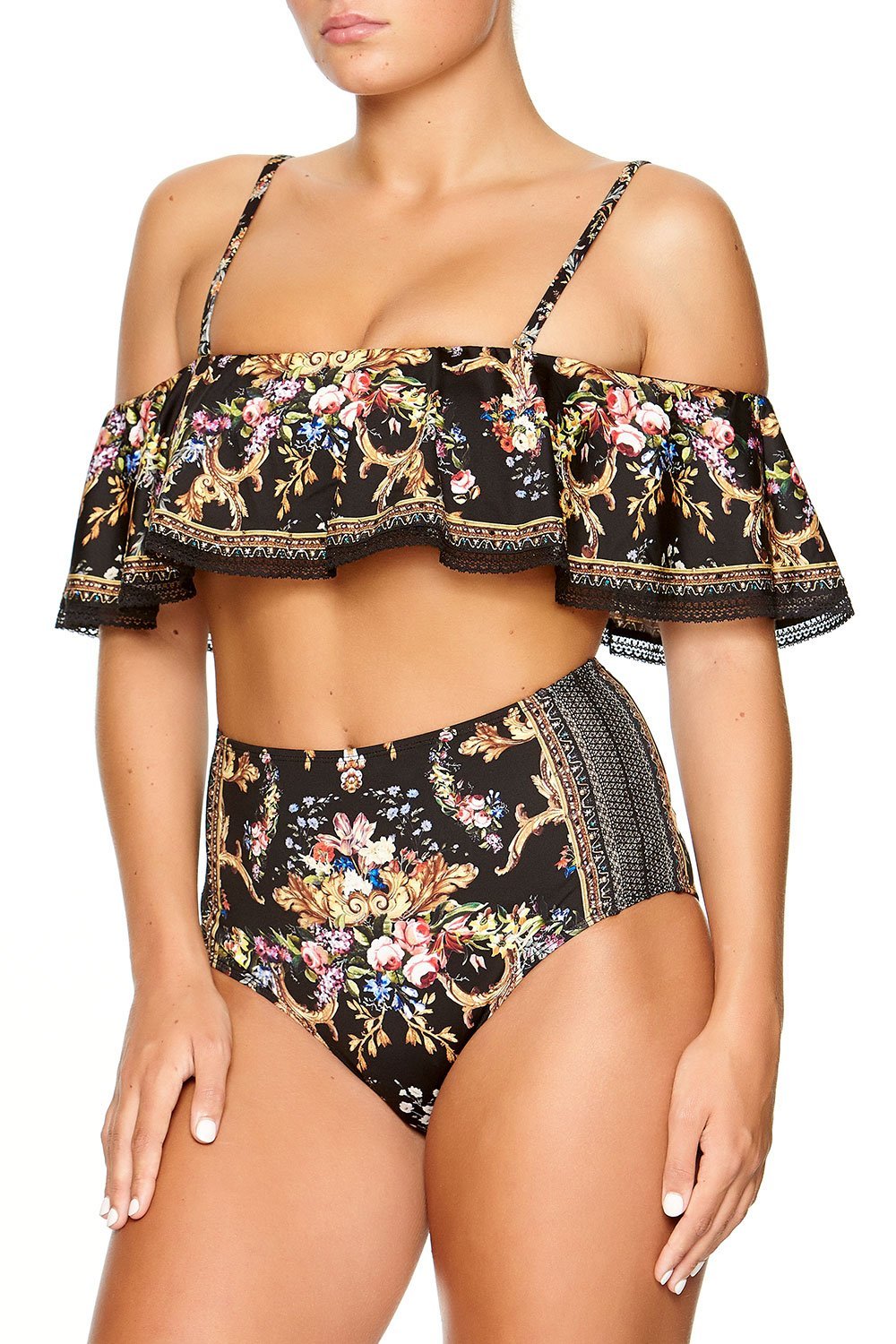 OFF SHOULDER BRA WITH TRIM FRIEND IN FLORA