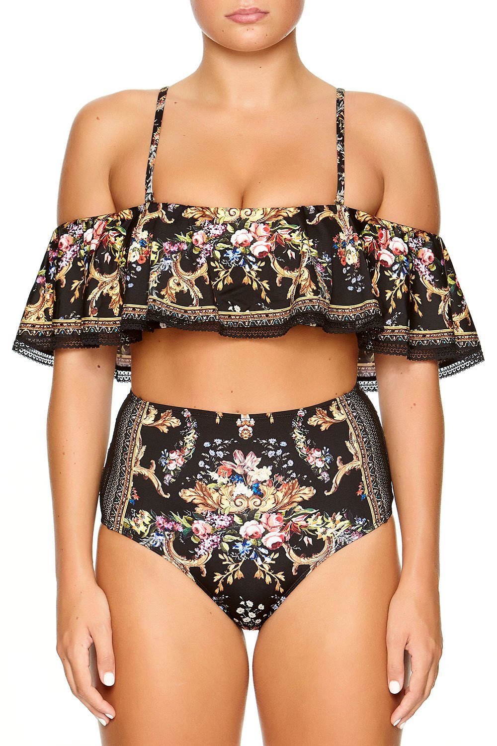 OFF SHOULDER BRA WITH TRIM FRIEND IN FLORA