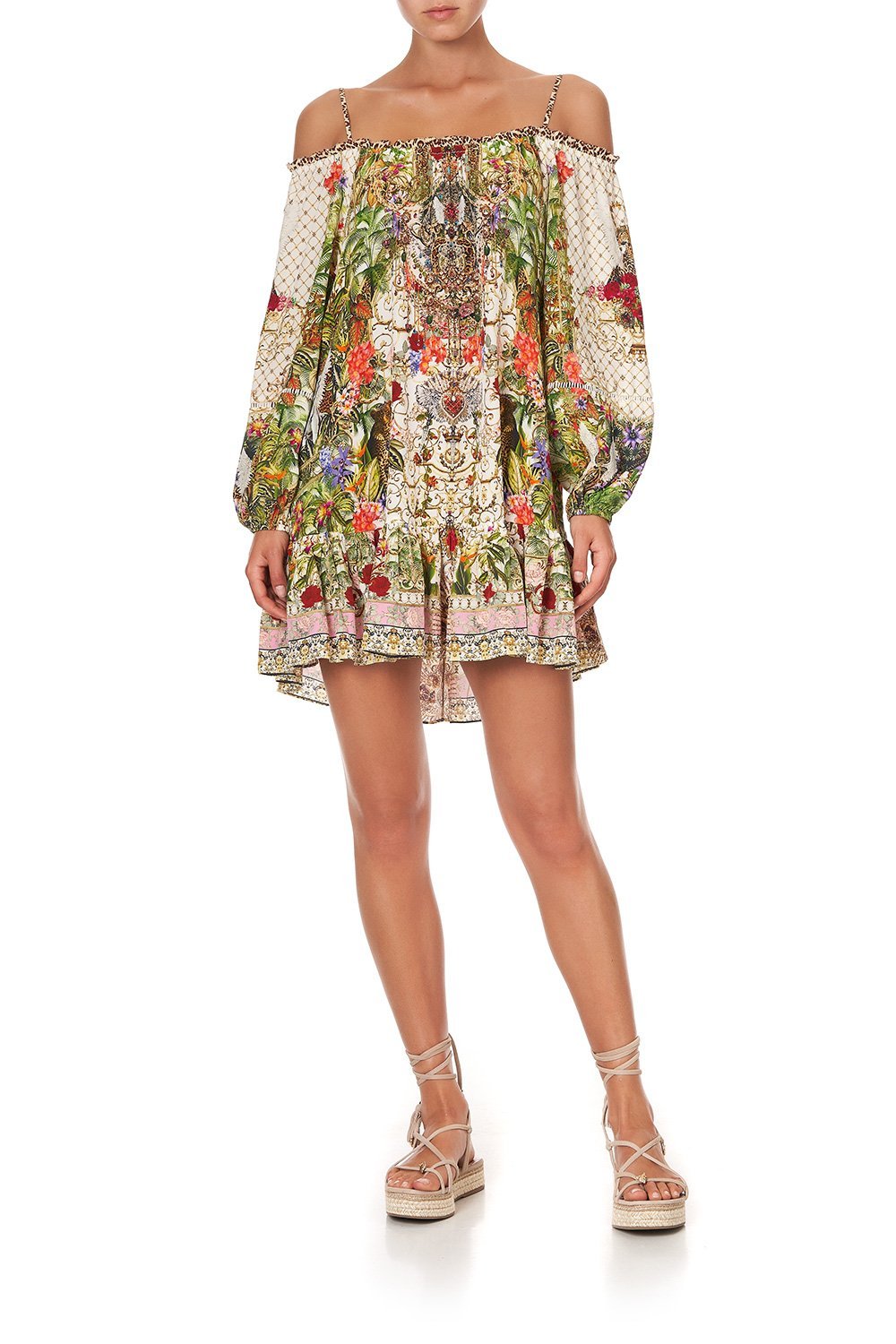 OFF SHOULDER DRESS WITH STRAPS FAIR VERONA