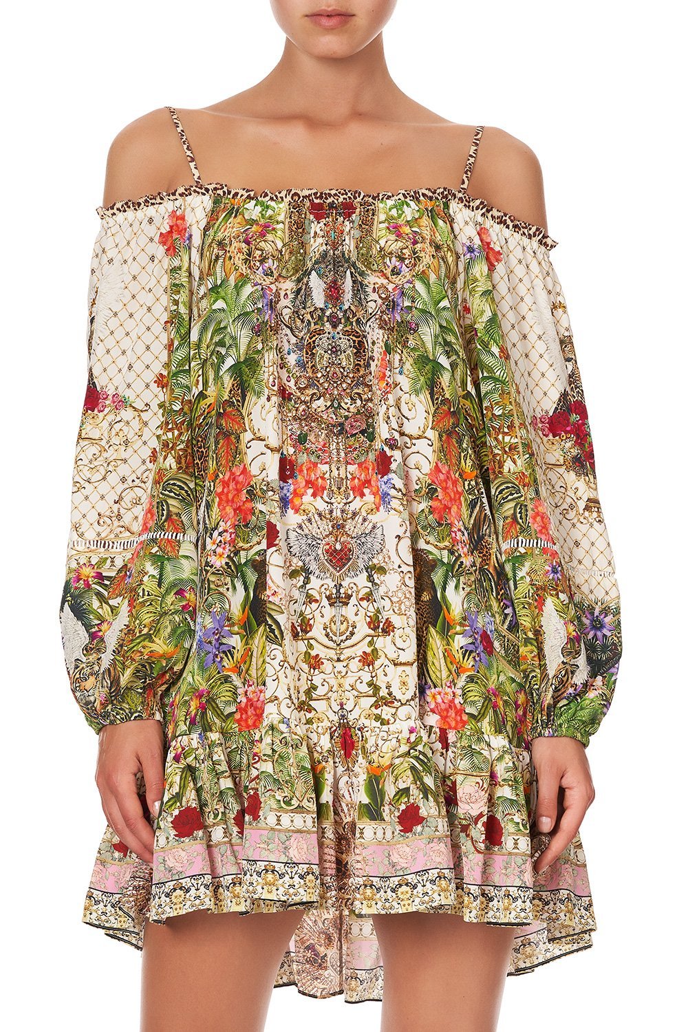 OFF SHOULDER DRESS WITH STRAPS FAIR VERONA