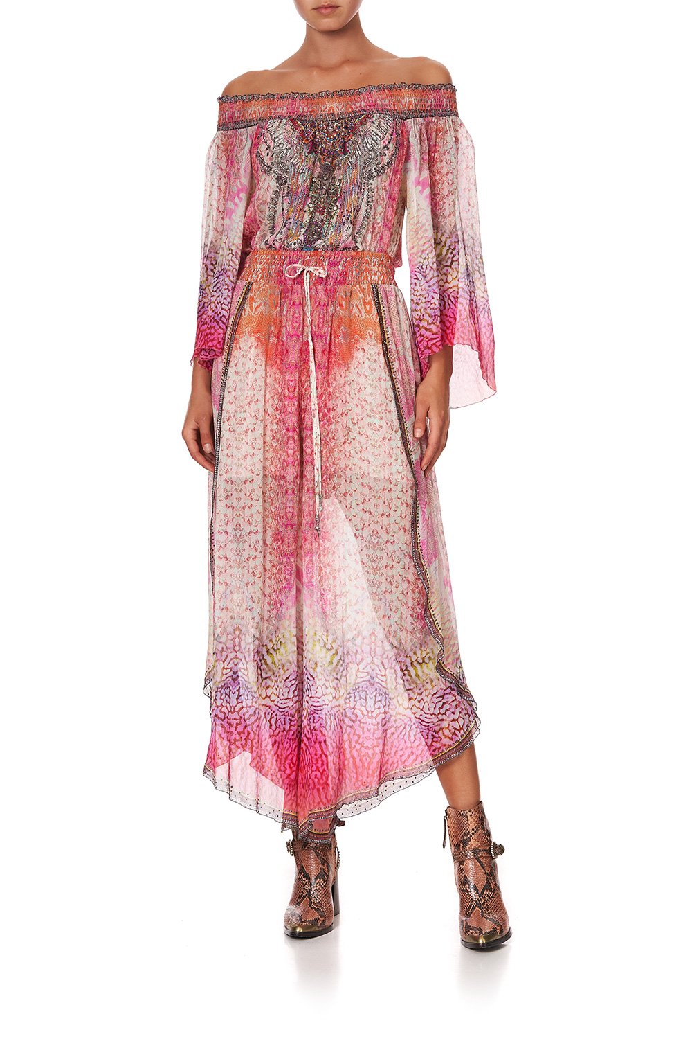 CURVED HEM PANT SERPENTINE DREAMS