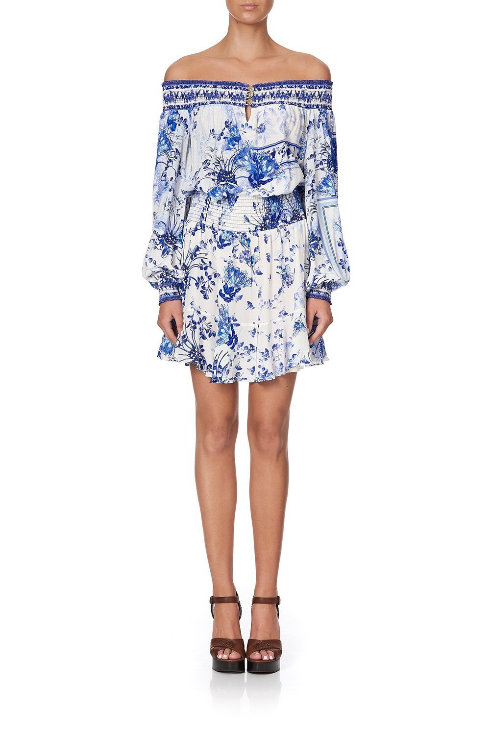 OFF SHOULDER SHORT DRESS CARDS FROM THE COAST