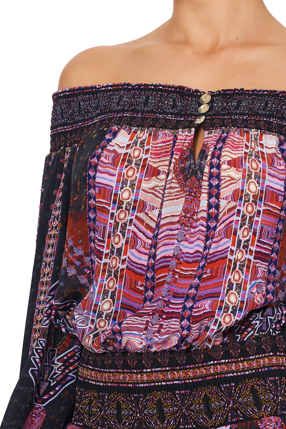 OFF SHOULDER SHORT DRESS MINA MINA