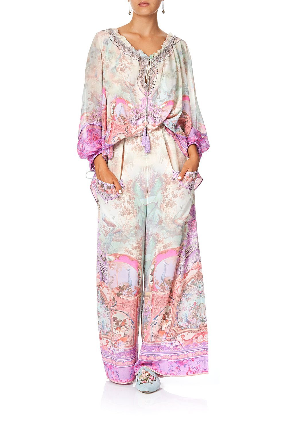 CAMILLA OFF THE SHOULDER BLOUSE ELECTRON LIBRE