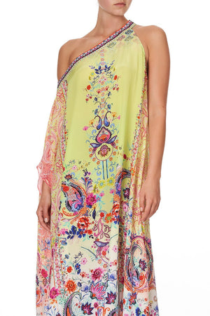 ONE SHOULDER KAFTAN WITH NECKBAND PEACE MOVEMENT