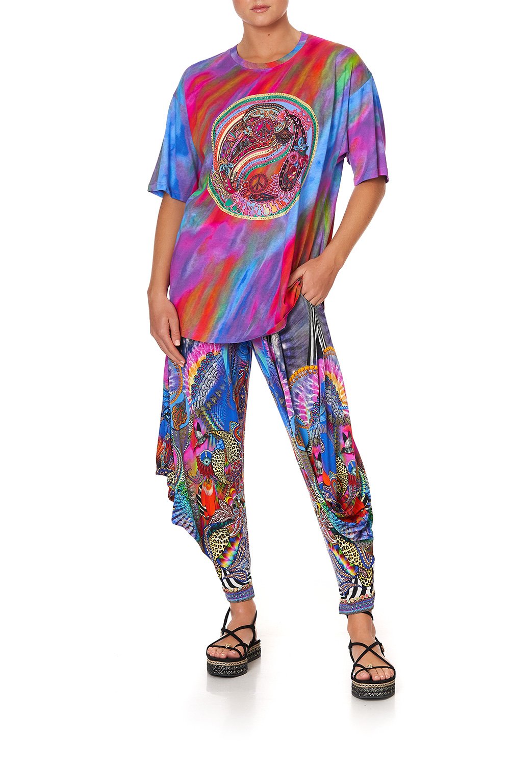 OVERSIZE BAND TEE PSYCHEDELICA