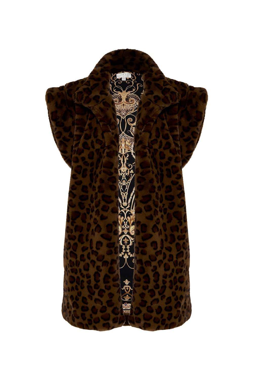 OVERSIZED FEUX FUR GILET - FLOW STUDIO 54