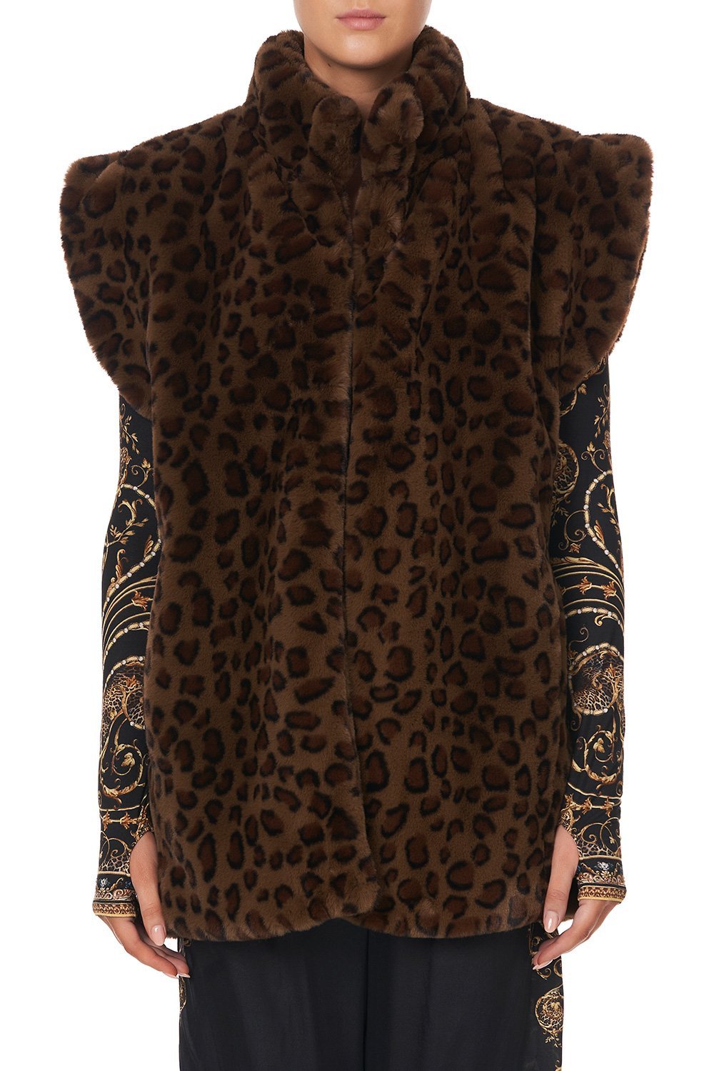 OVERSIZED FEUX FUR GILET - FLOW STUDIO 54