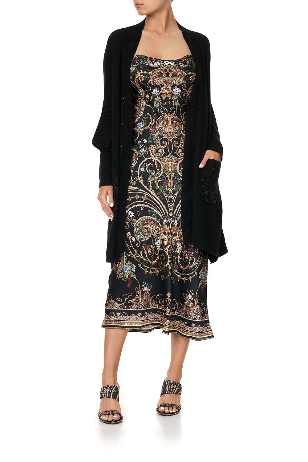 OVERSIZED PATCH POCKET CARDIGAN STUDIO 54