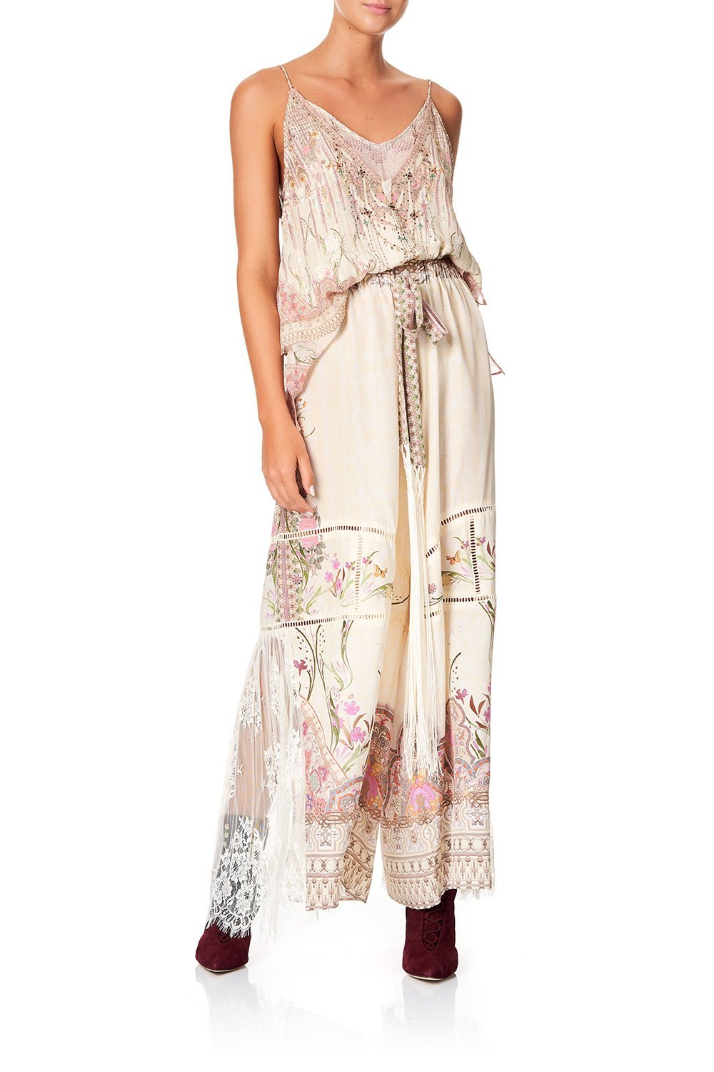 STRAP TOP WITH SHEER UNDERLAY GOLDEN AGE