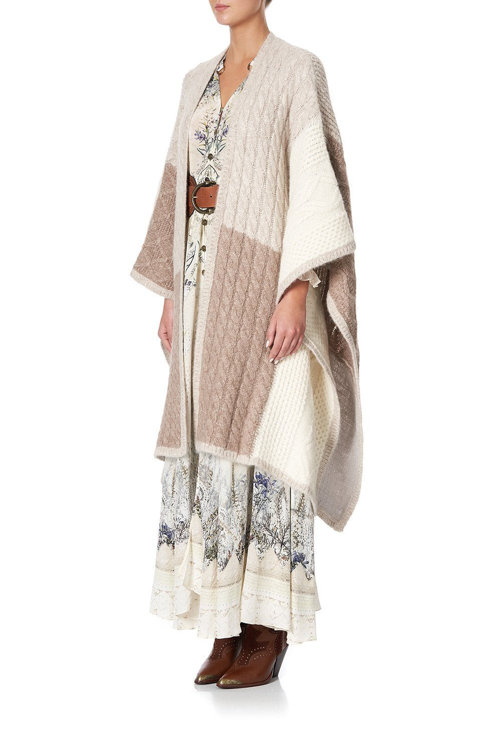 PATCHWORK KNIT THROW OVER COUNTRY DIARIES