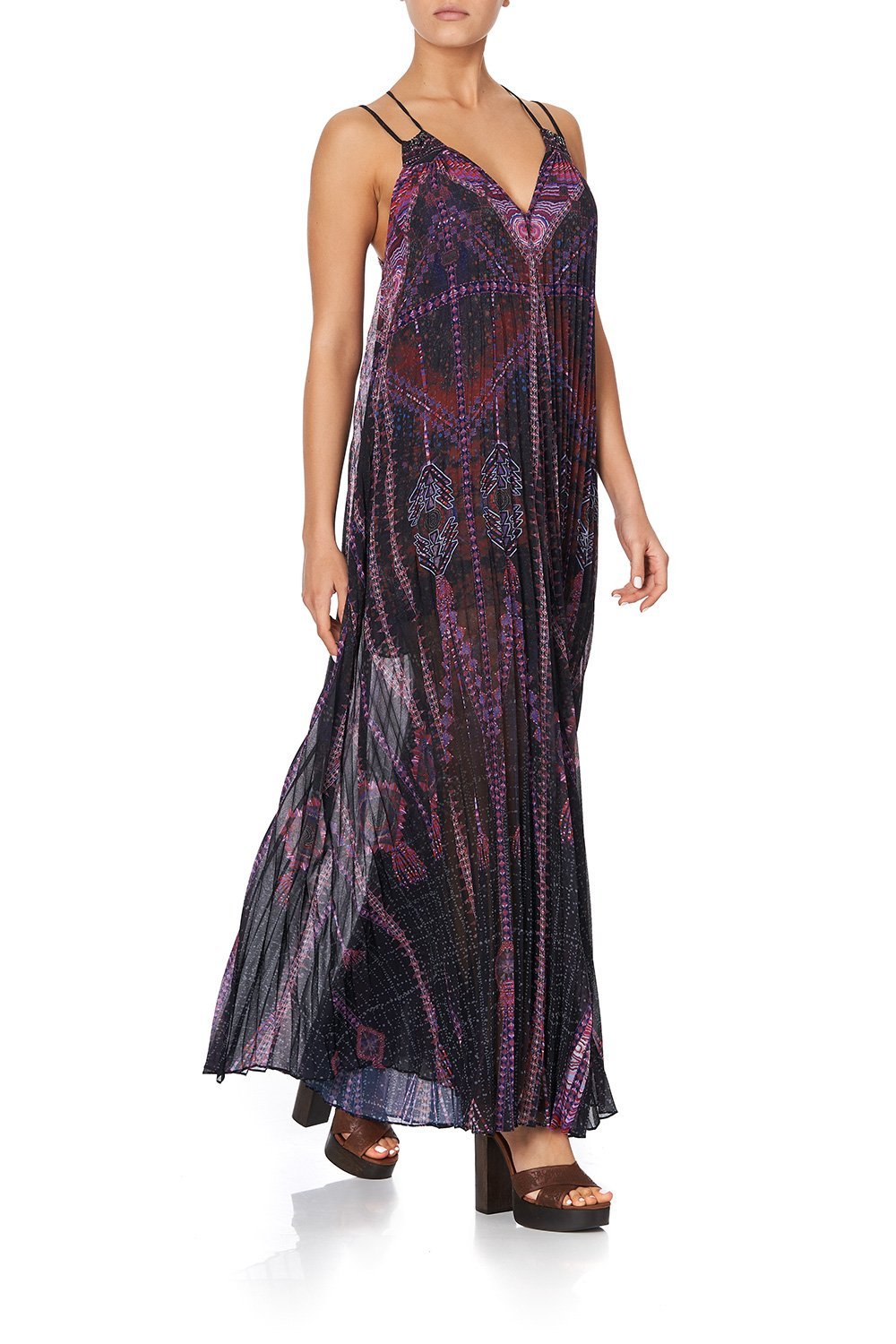 PLEATED JUMPSUIT WITH YOKE MINA MINA