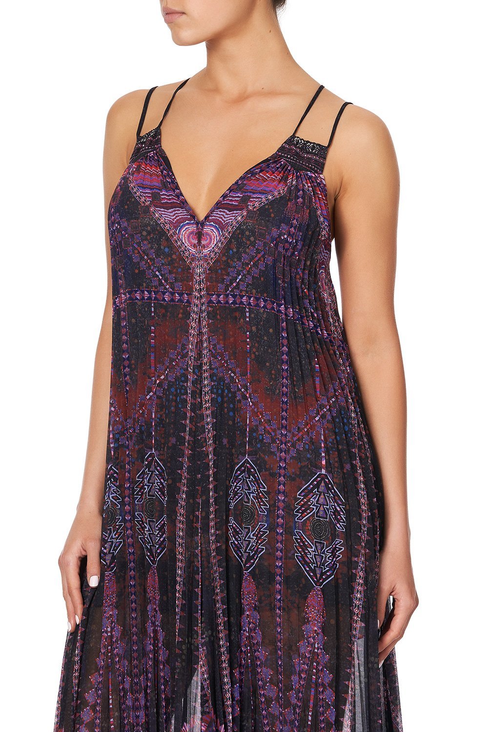 PLEATED JUMPSUIT WITH YOKE MINA MINA