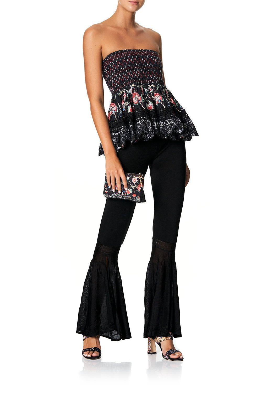 SHORT SHIRRED SKIRT HEUTE PROVINCIAL