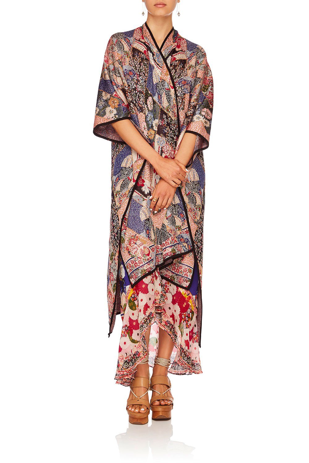 CAMILLA POSTCARDS FROM MARS OVERSIZED THROWOVER PONCHO