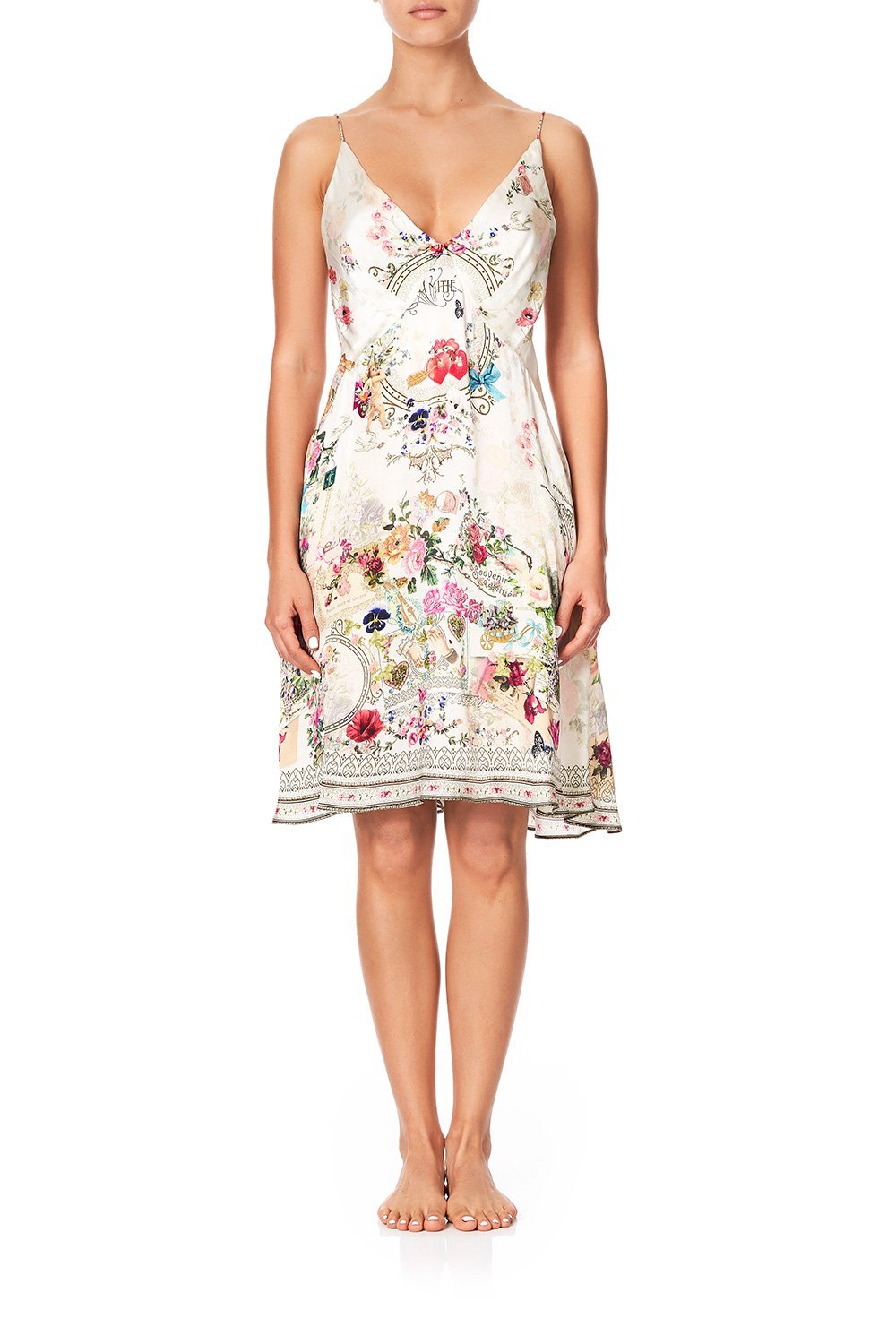 SLEEPWEAR SLIP DRESS JARDIN POSTCARDS