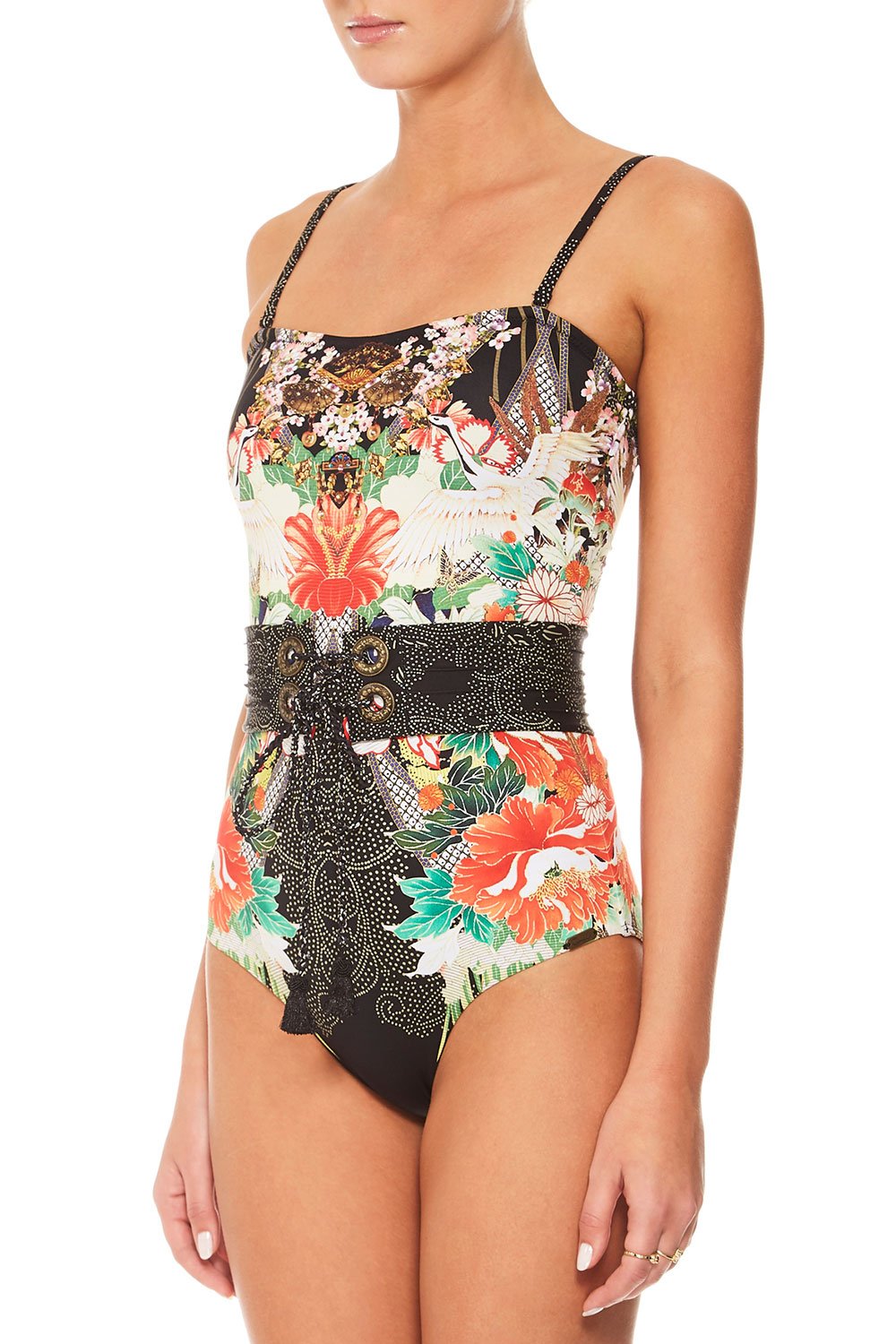 CAMILLA QUEEN OF KINGS BANDEAU ONE PIECE WITH BELT