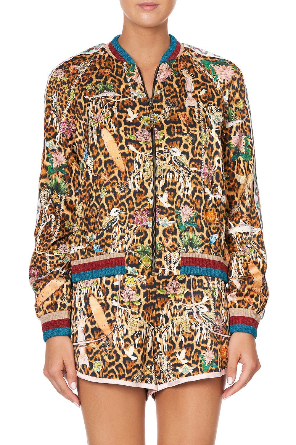 RAGLAN SLEEVE BOMBER JACKET FEUNA ELECTRO