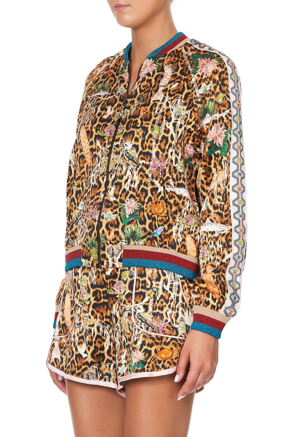 RAGLAN SLEEVE BOMBER JACKET FEUNA ELECTRO