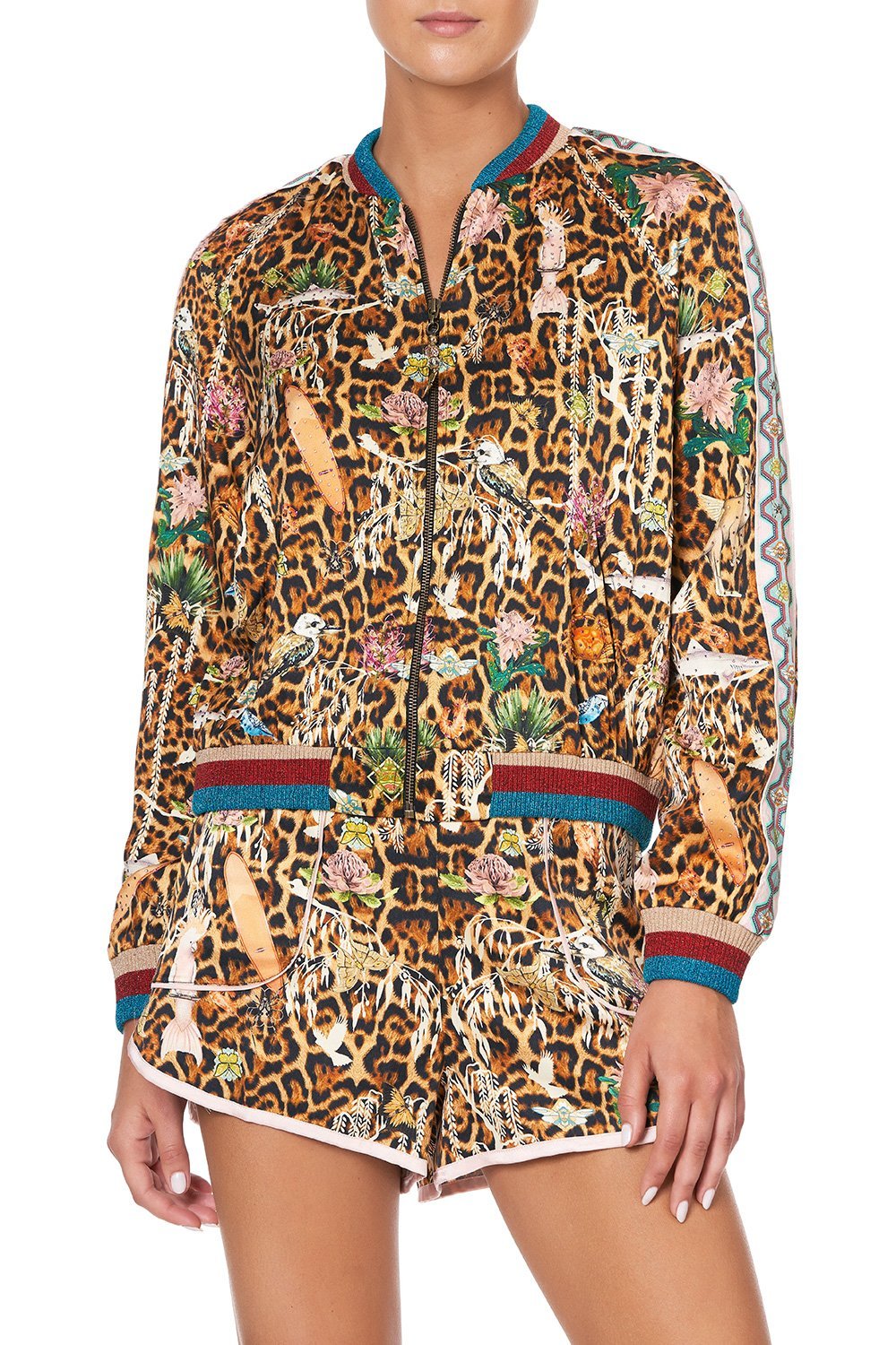 RAGLAN SLEEVE BOMBER JACKET FEUNA ELECTRO