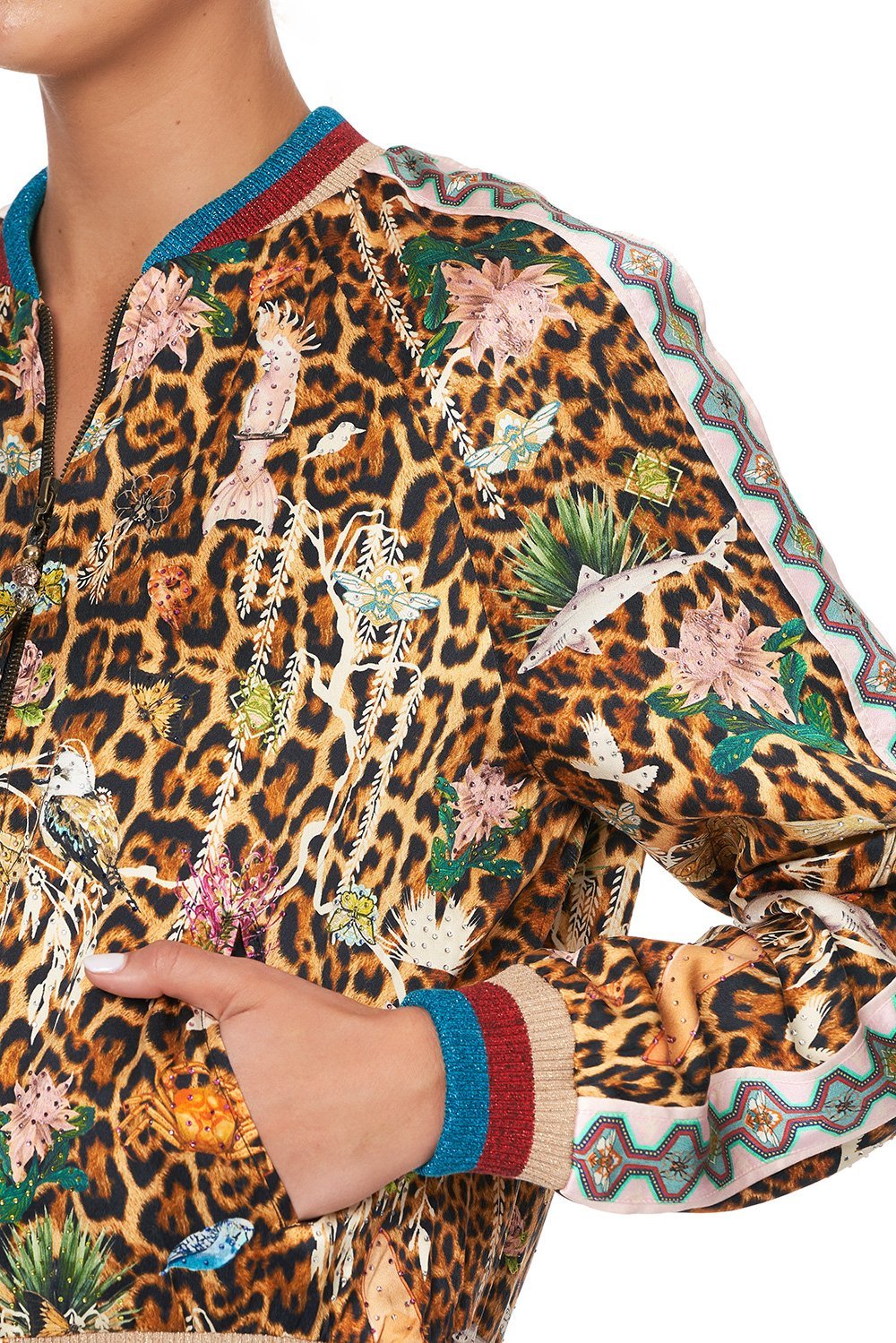 RAGLAN SLEEVE BOMBER JACKET FEUNA ELECTRO