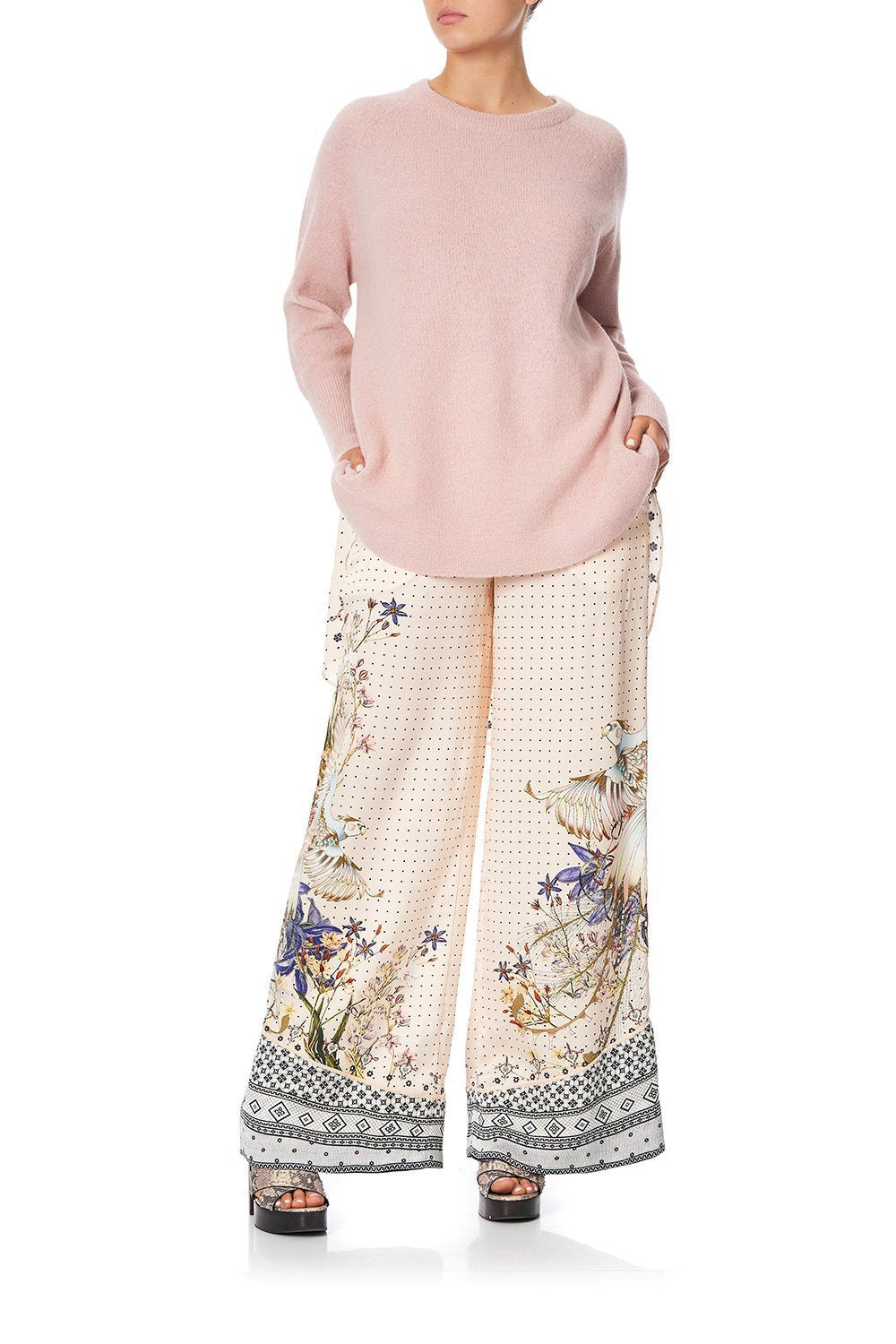 RAGLAN SLEEVE JUMPER WITH PRINT BACK KINDRED SKIES