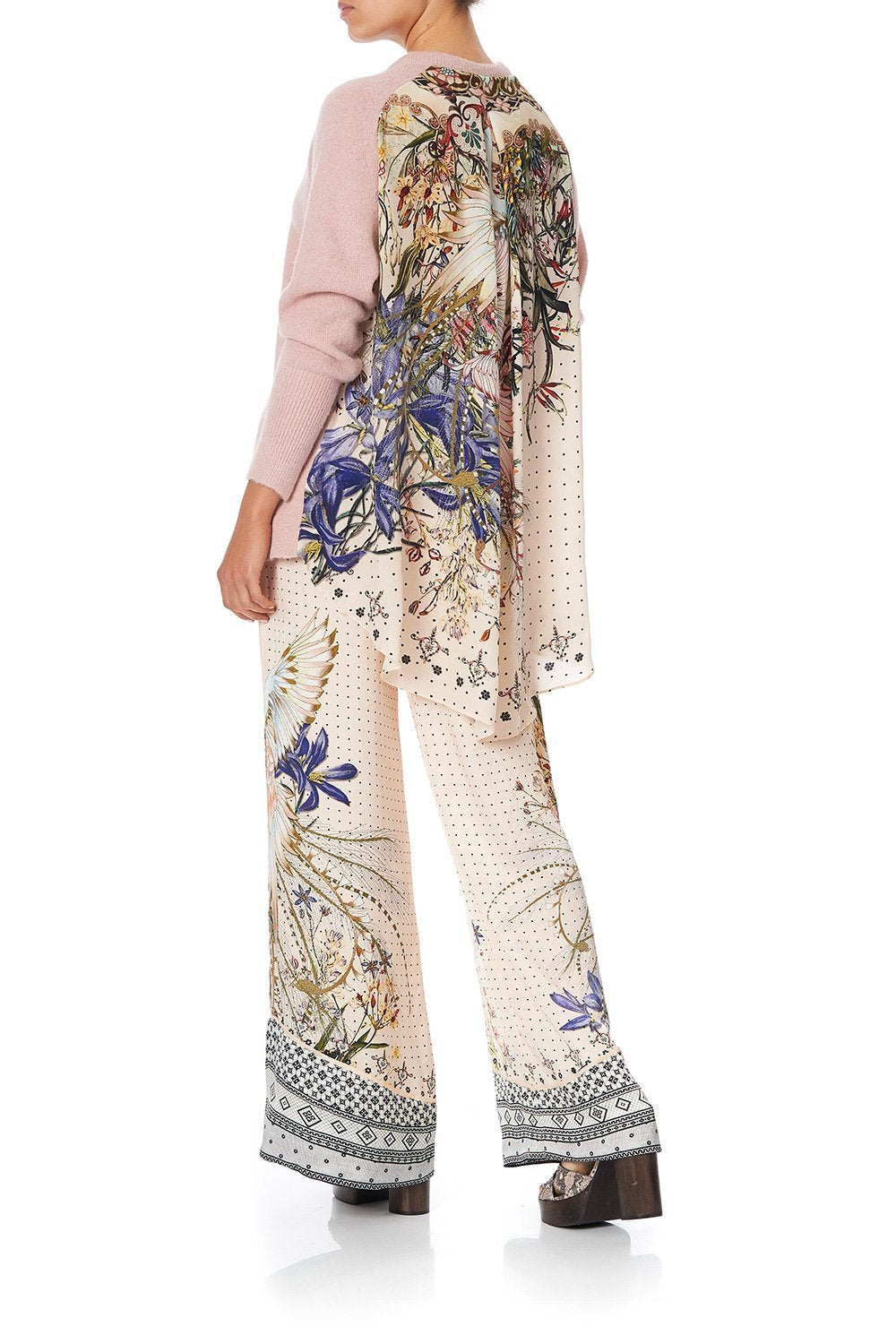 RAGLAN SLEEVE JUMPER WITH PRINT BACK KINDRED SKIES