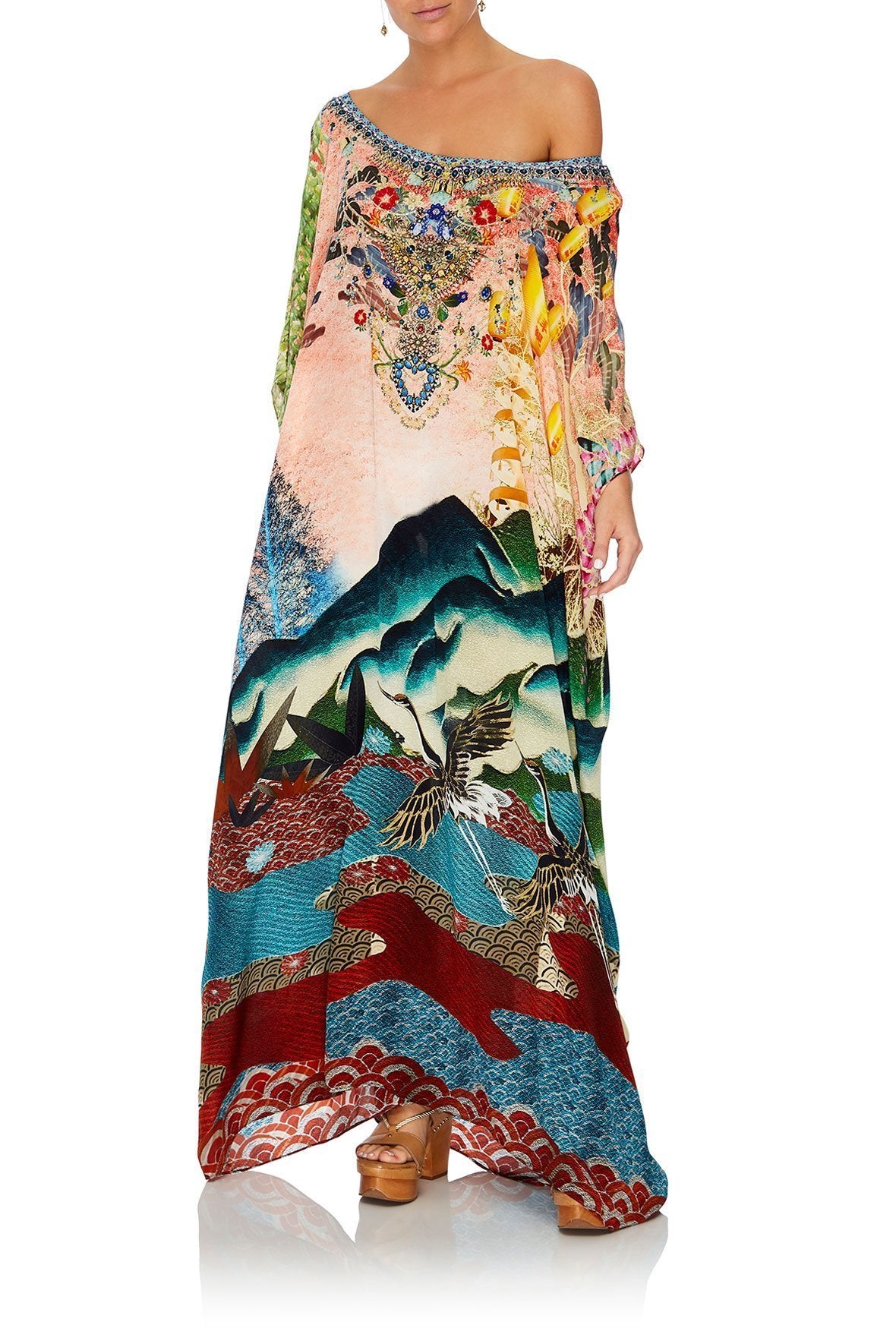 ROUND NECK KAFTAN CALM IN THE WILD