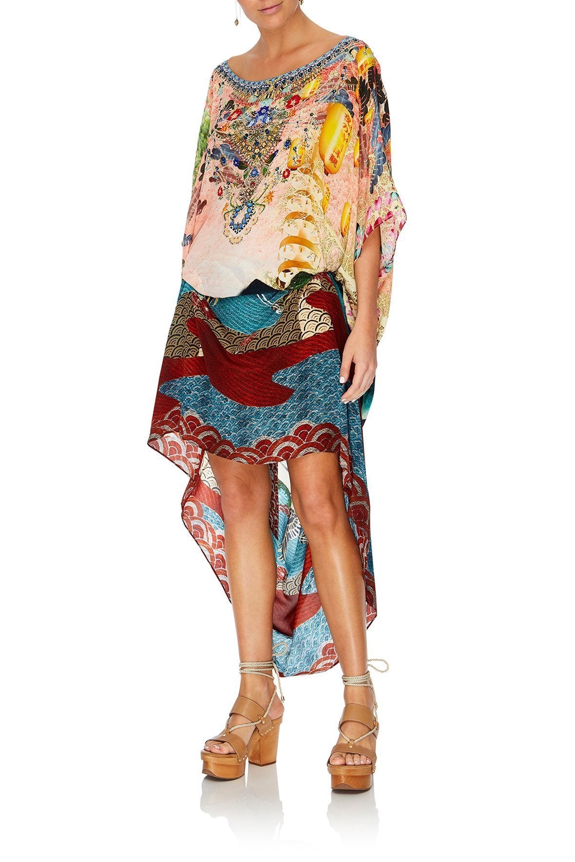 ROUND NECK KAFTAN CALM IN THE WILD