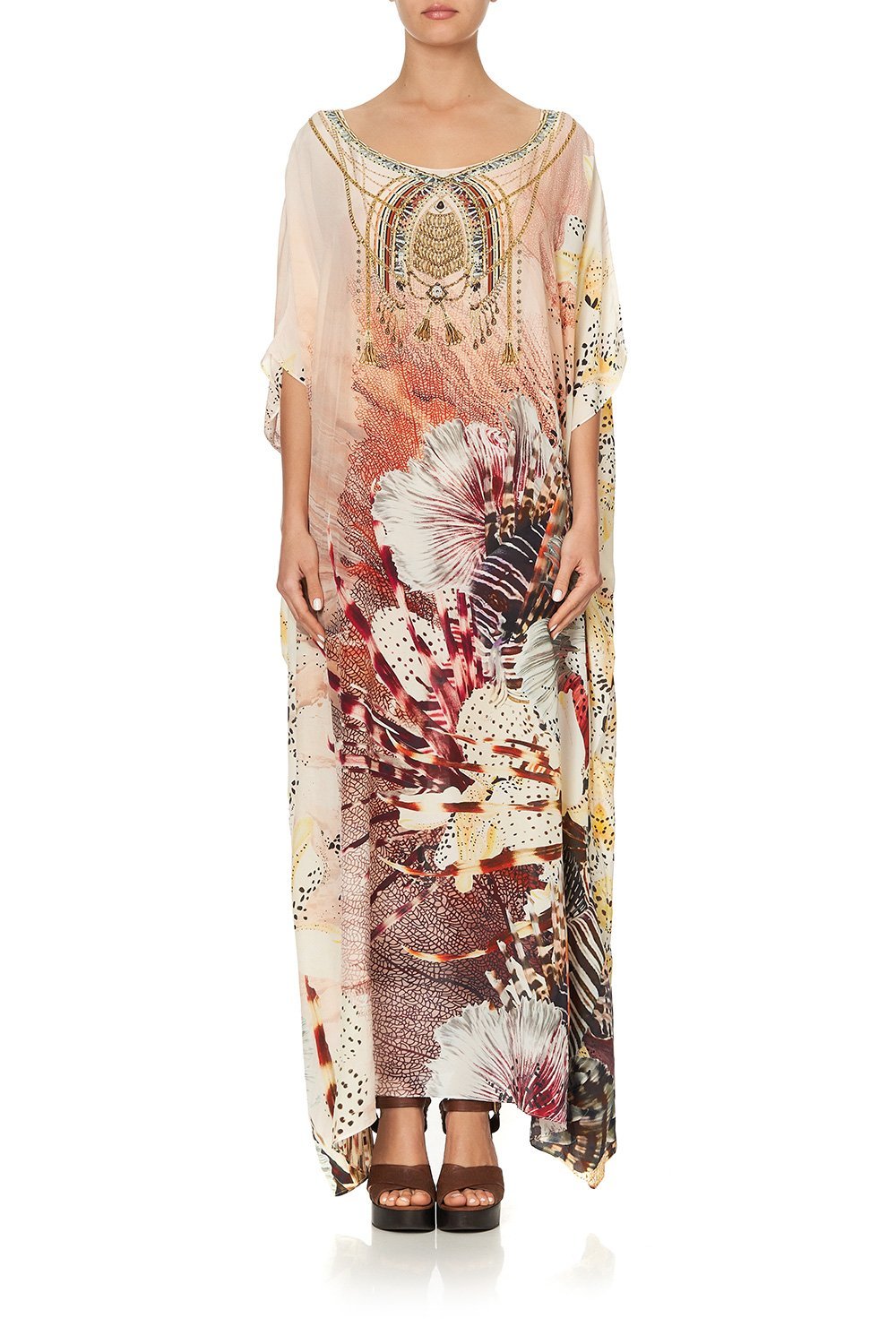 ROUND NECK KAFTAN COASTAL TREASURE