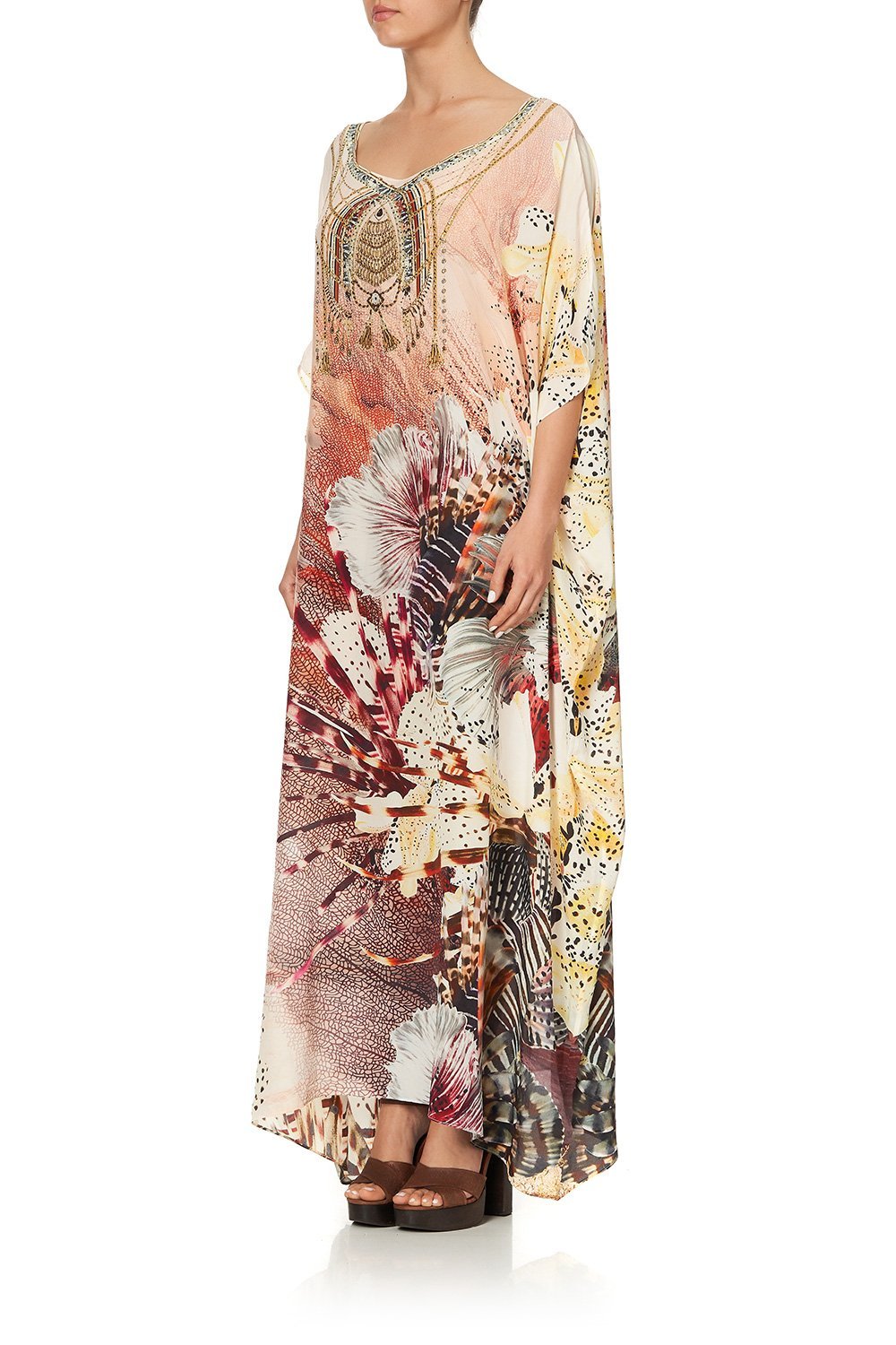 ROUND NECK KAFTAN COASTAL TREASURE