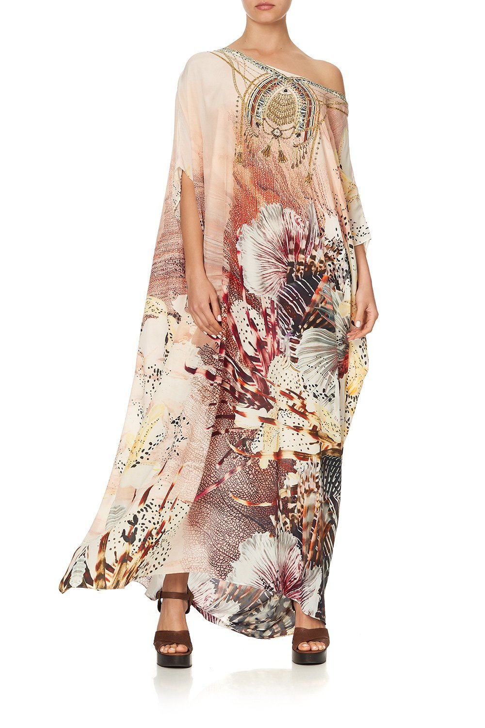 ROUND NECK KAFTAN COASTAL TREASURE