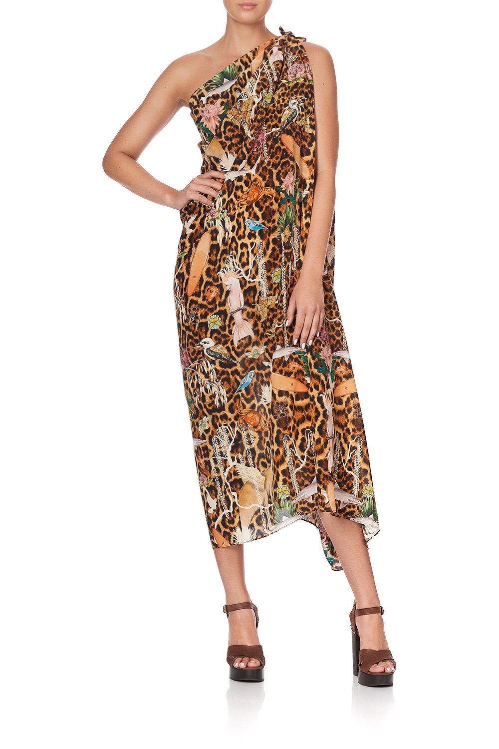 ROUND NECK KAFTAN FEUNA ELECTRO