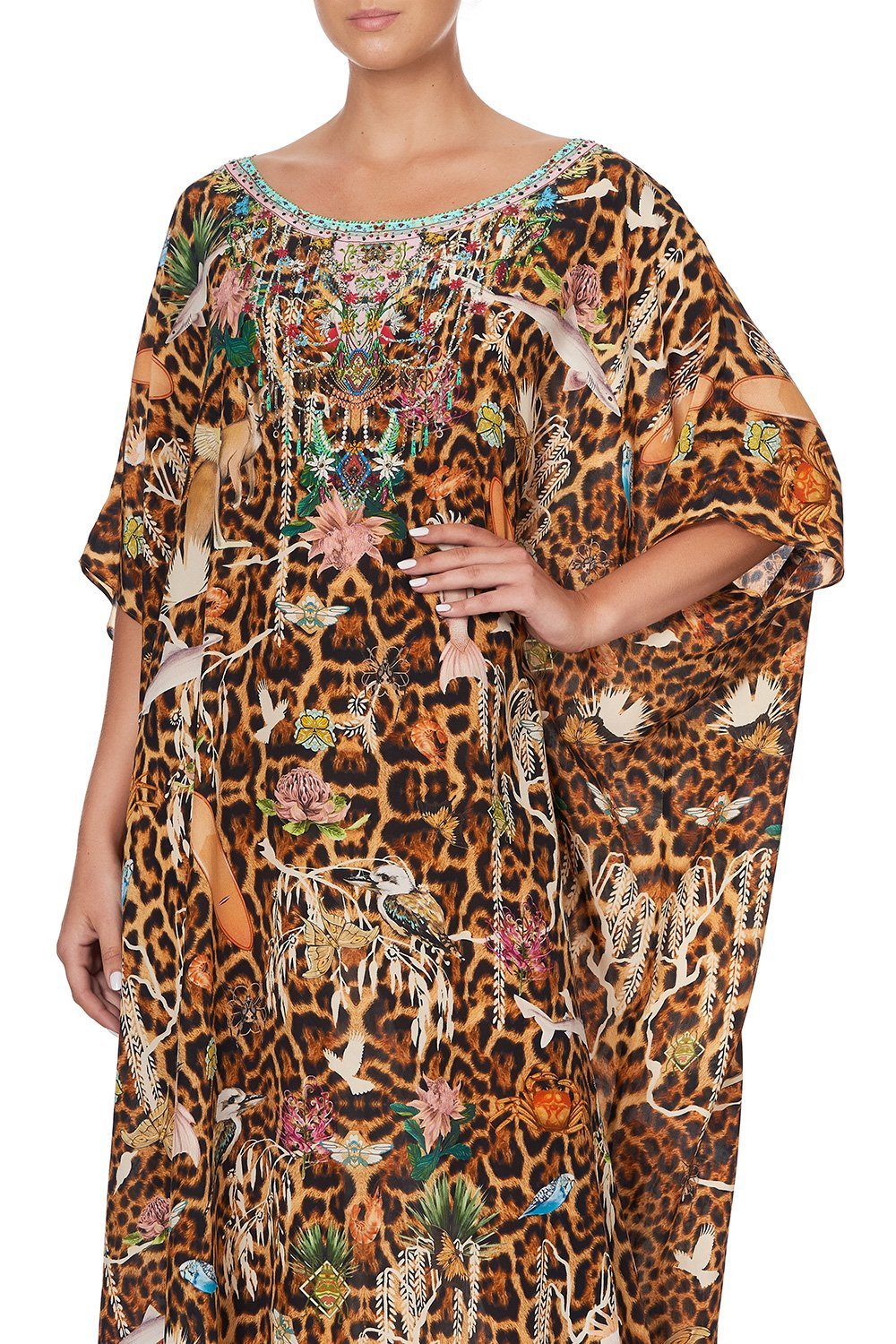 ROUND NECK KAFTAN FEUNA ELECTRO