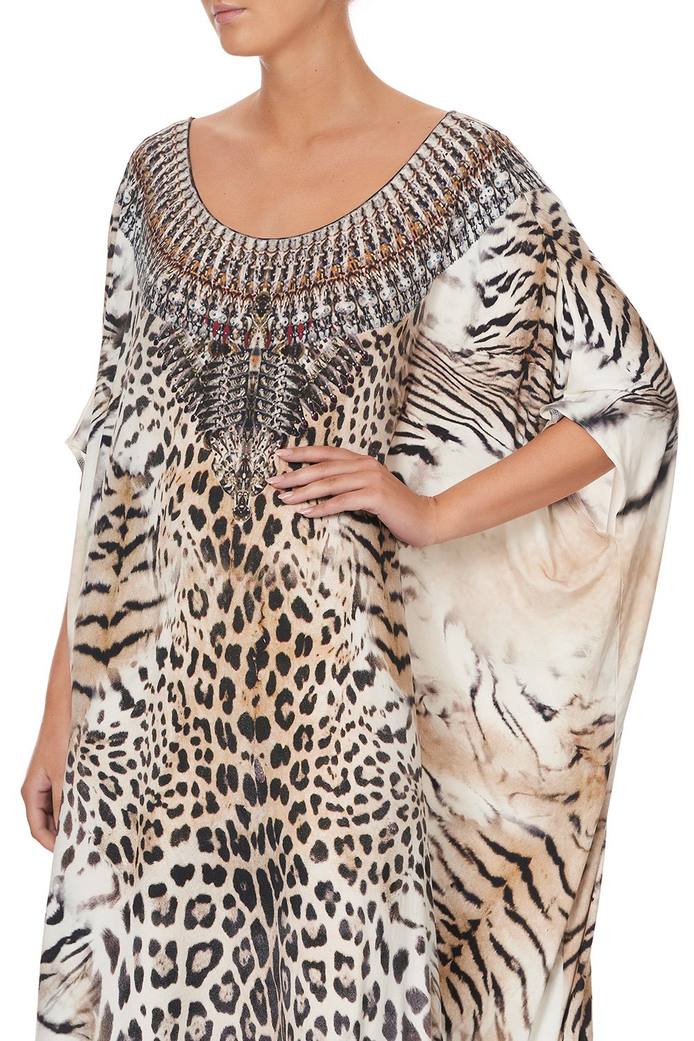 ROUND NECK KAFTAN JAGUAR