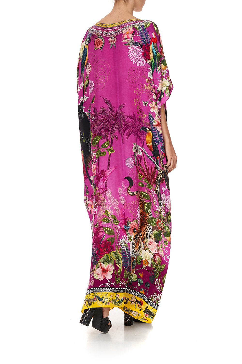 ROUND NECK KAFTAN JUNGLE LANGUAGE