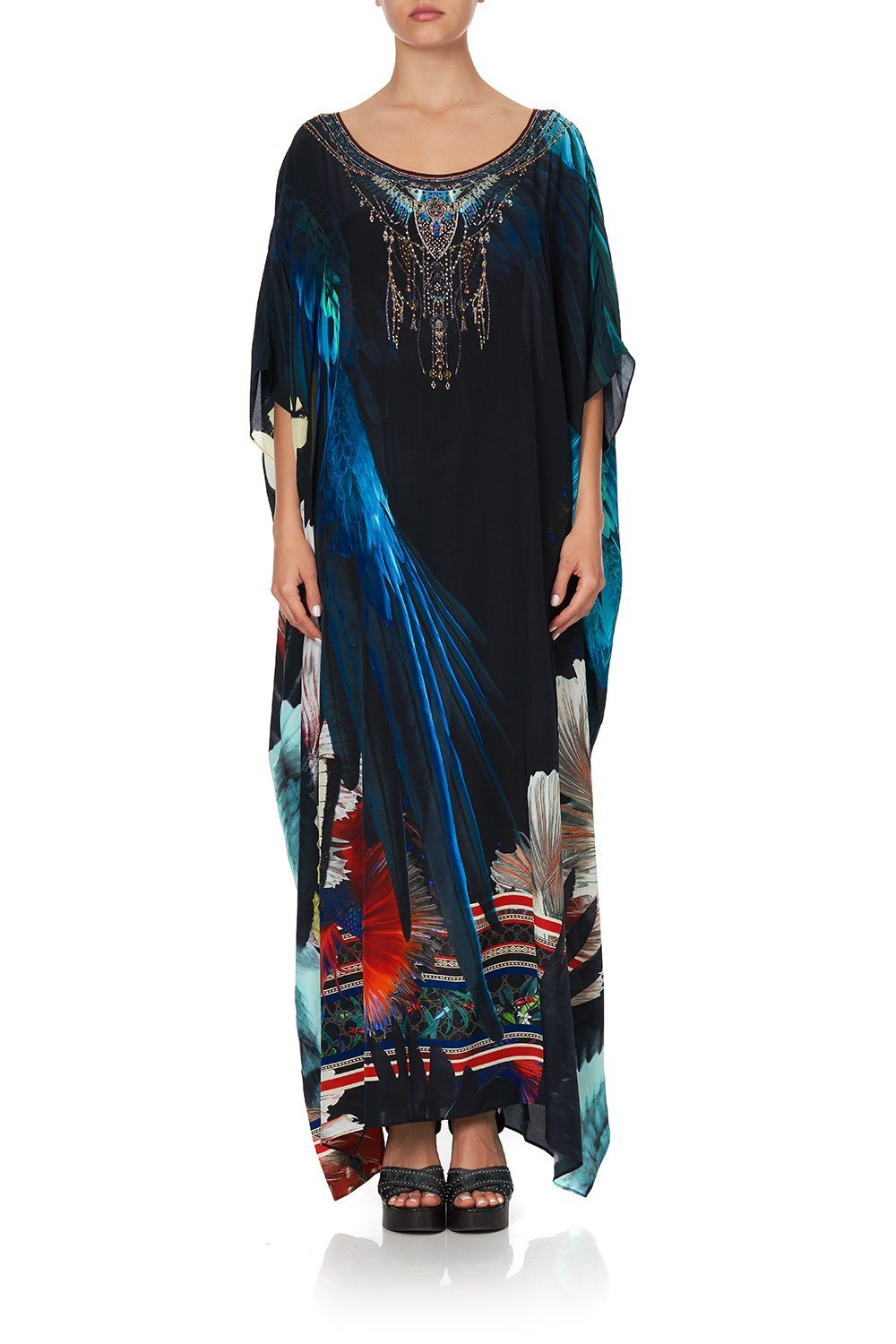 ROUND NECK KAFTAN NIGHT FLIGHT