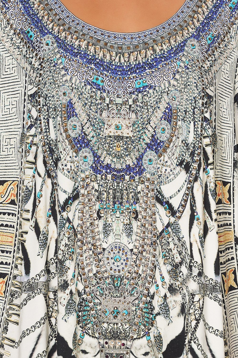 ROUND NECK LOUNGE KAFTAN WILD BELLE