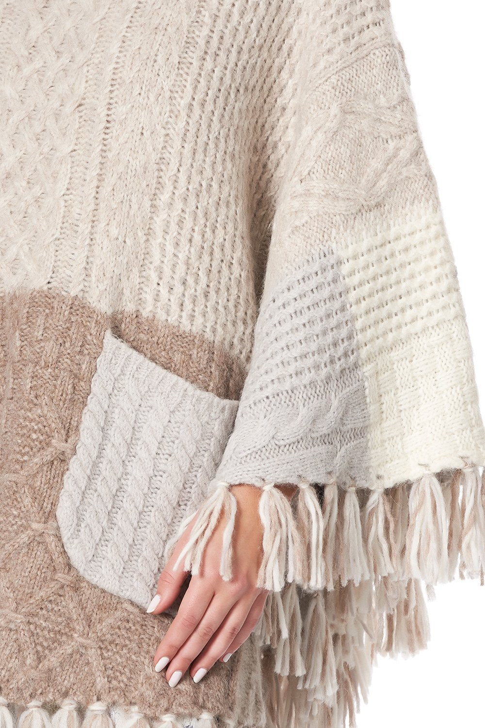 ROUND NECK PONCHO WITH POCKETS COUNTRY DIARIES