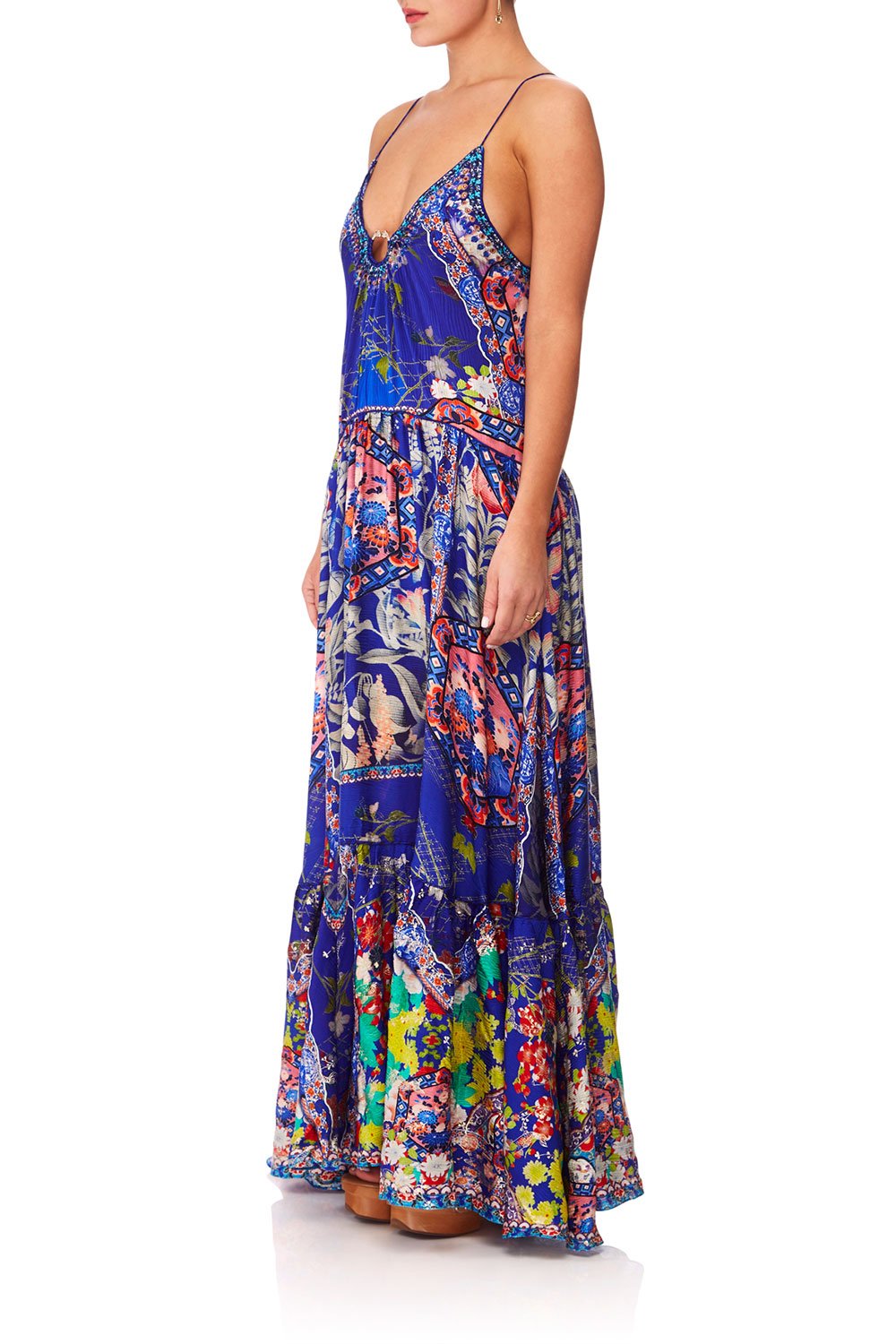CAMILLA SATURN SISTER U-RING MAXI DRESS