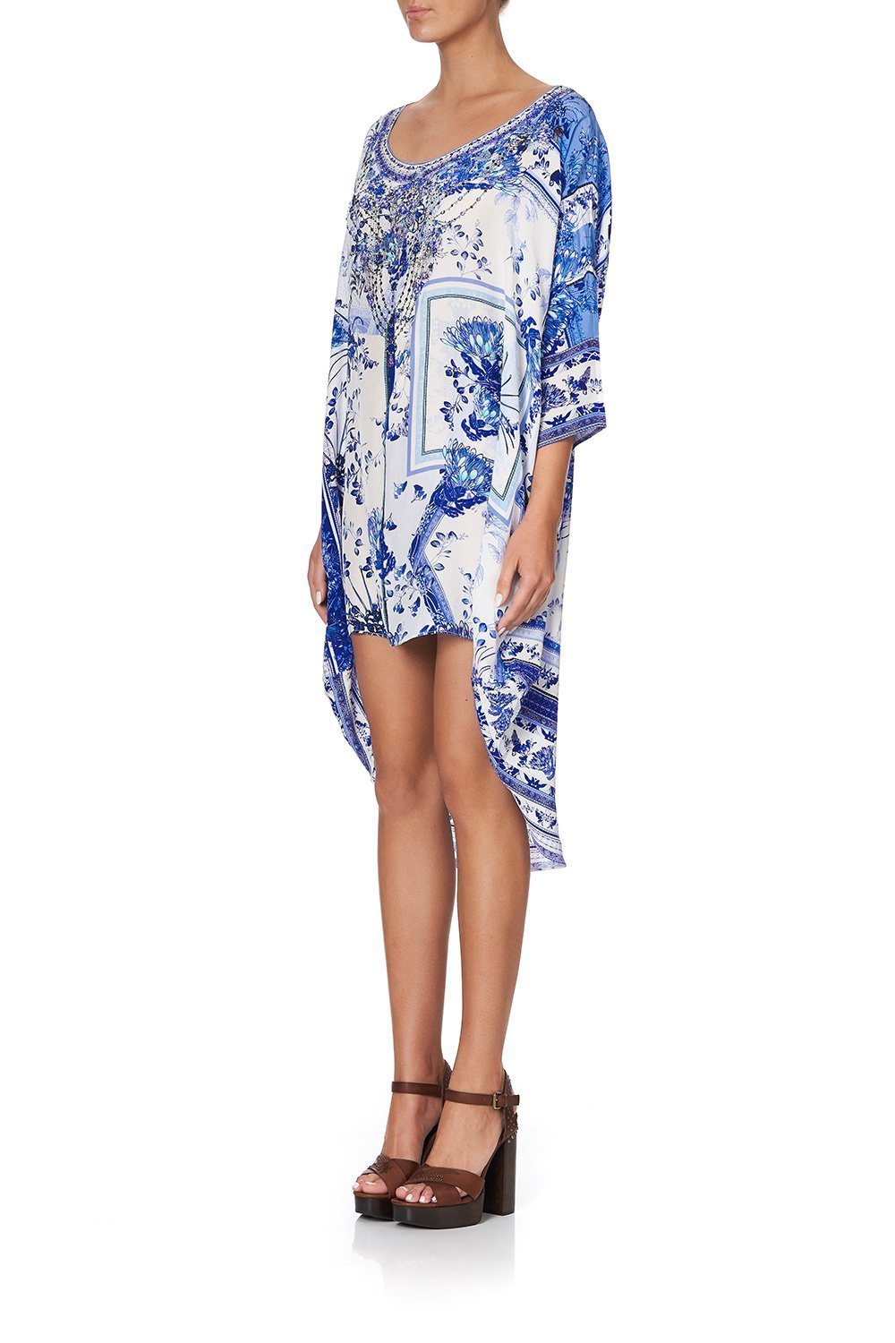 SCOOP BACK HEM DRESS CARDS FROM THE COAST