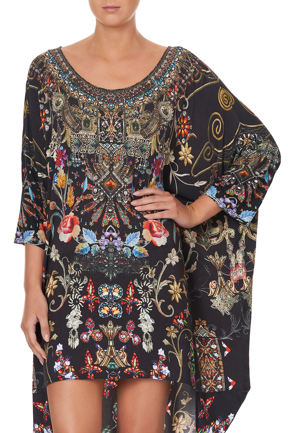 SCOOP BACK HEM DRESS DANCING IN THE DARK