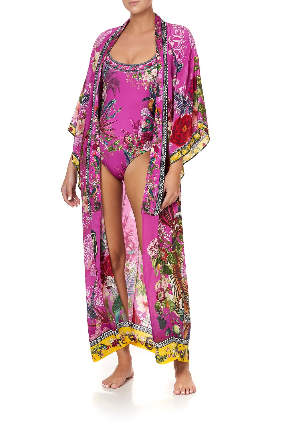 SCOOP NECK ONE PIECE JUNGLE LANGUAGE