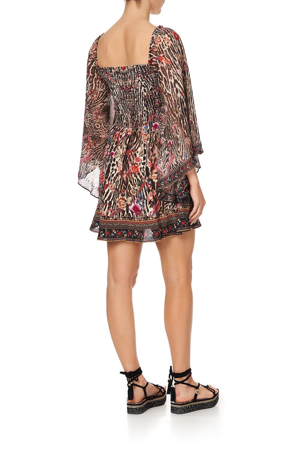 SHIRRED BODICE MINI DRESS LIV A LITTLE