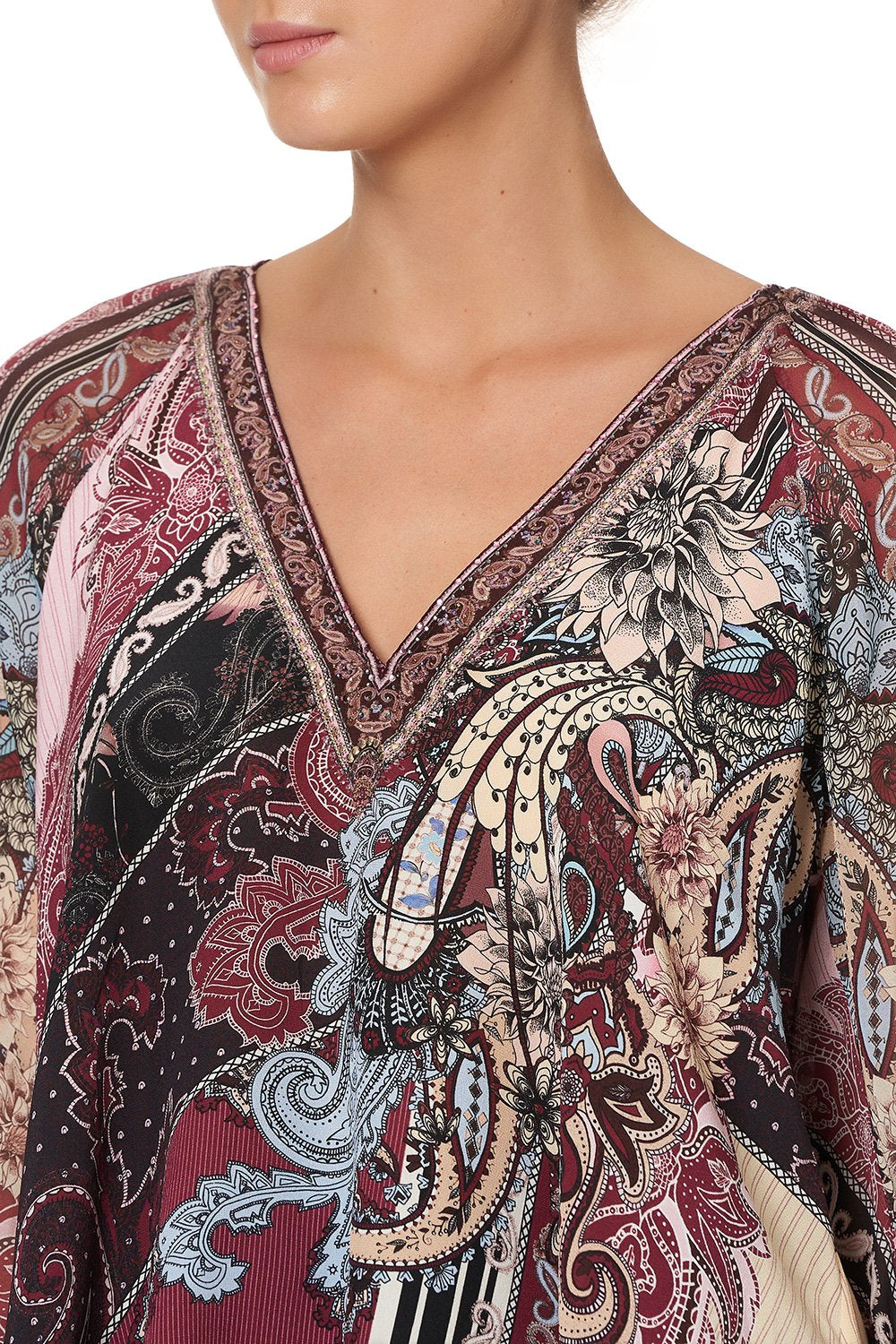 SHIRRED CUFF BLOUSE TALE OF THE FIRE BIRD